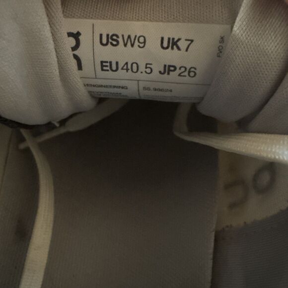 On Women's Cloudgo Running Shoes Sneakers - White/Glacier- Size 9 - Picture 7 of 7